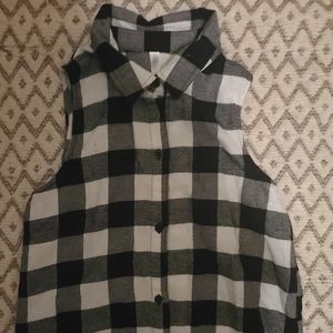 Sleeveless Flannel Maci Dress